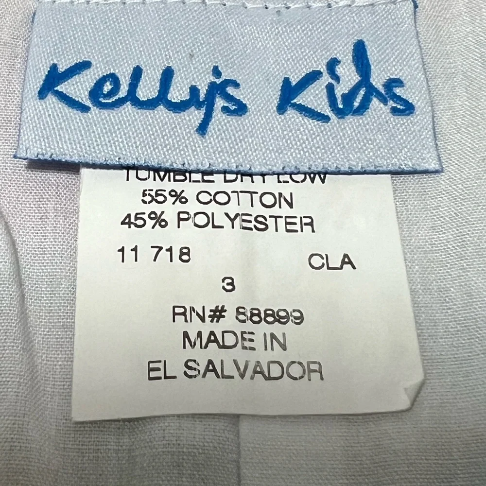 Kellys Kids Madras Jon Jon Size 3 Romper Patchwork Snap Legs Plaid Beach Unisex